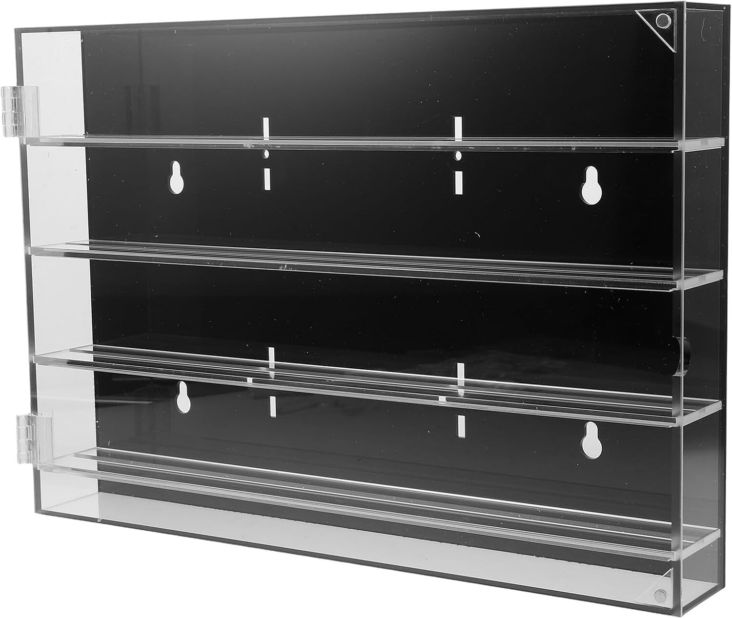 Sosoport Acrylic Wall-mounted Knife Storage Organizer Box, Horizontal Multi-layer Cutter Storage Rack for Kitchen Display and Organization, 13.76x9.43x1.89 Inches