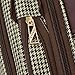LONDON FOG Cambridge II Softside Expandable Spinner Luggage, Black White Houndstooth, Checked-Medium 25-Inch