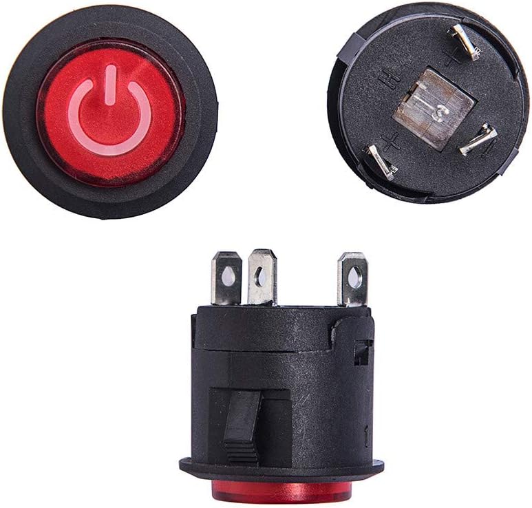 WEELYE A Key Starts The Power Switch Button Start Switch Accessory for Kids Powered Wheel Cars Children Electric Ride on Toys Replacement Parts