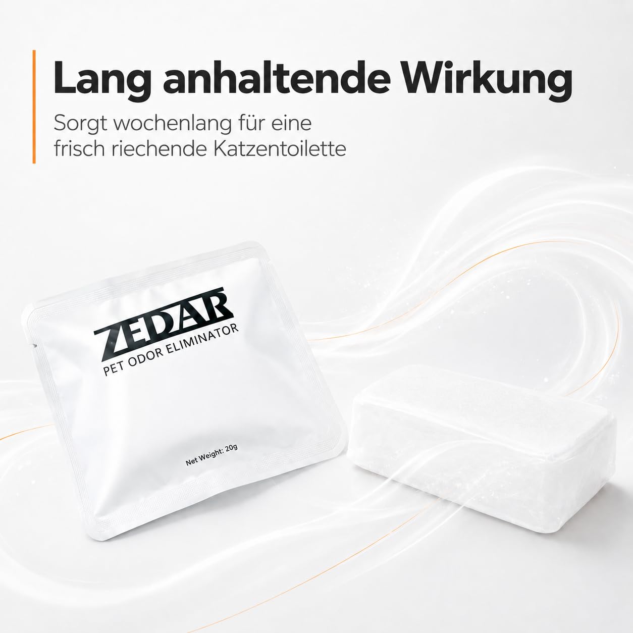 Zedar K1200 Geruchsvernichter - 6 Stück - Für Zedar K1200 Selbstreinigende Katzentoilette, Geruchskontrolle