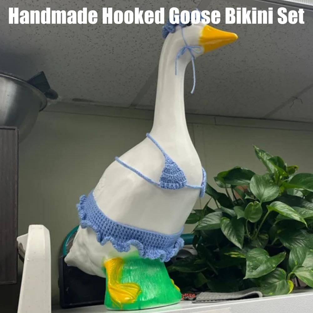 Abiti Estivi Hawaiani Per Oca Da Giardino In Cemento, Confezione Da 2, Per Statue Da 58 Cm, Decorazione Esterna