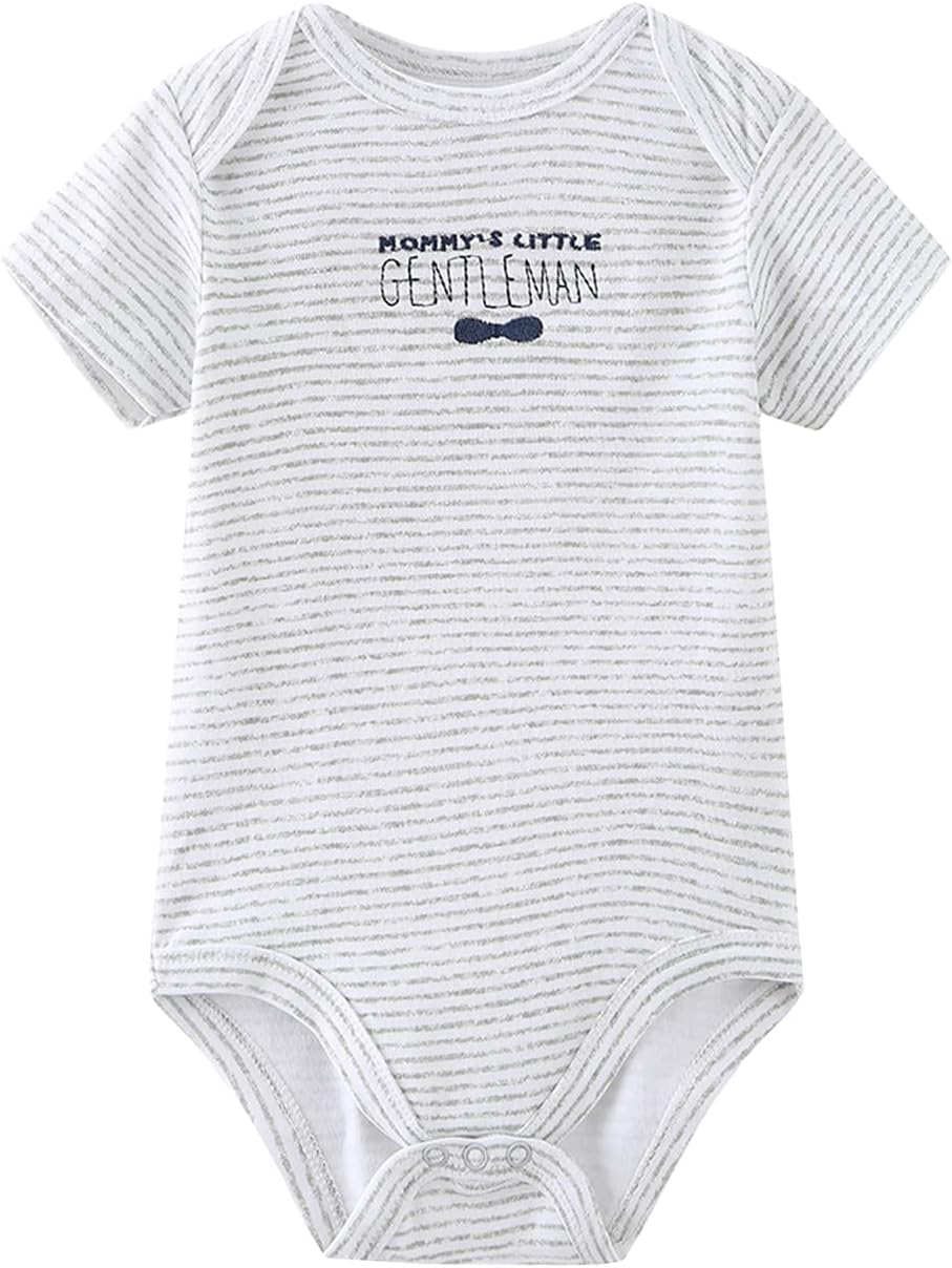 MAMIMAKA Baby Bodysuit Short Sleeve one-Piece Newborn Baby Clothes for Baby Boy and Girls - Image 3