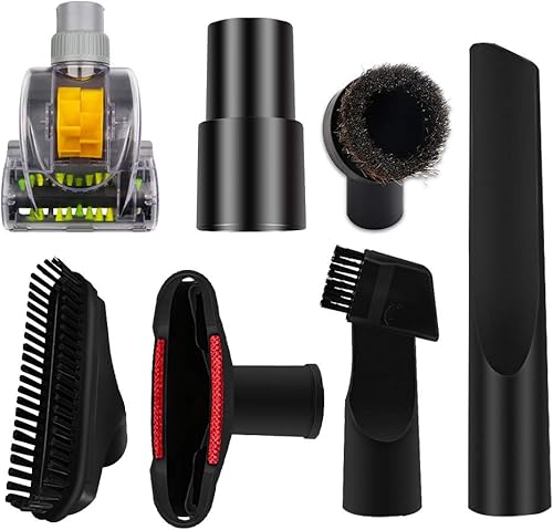 E.LUO Accesorios de cepillo de vacío de 1 14 pulgadas (1.260in) a 1 38 pulgadas (1.260in), kit de limpieza universal de herramientas de grietas,