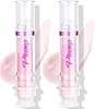 Baorder 2PCS Plumping Lip Oil With Chili Extract-Fuller Lips Instantly!Clear Pink Plumper Pout Lips Lip Gloss,Hydrating Nourishing Tinted Lip Balm Liquid Lipstick for Moisturizing Lips (02, pink)