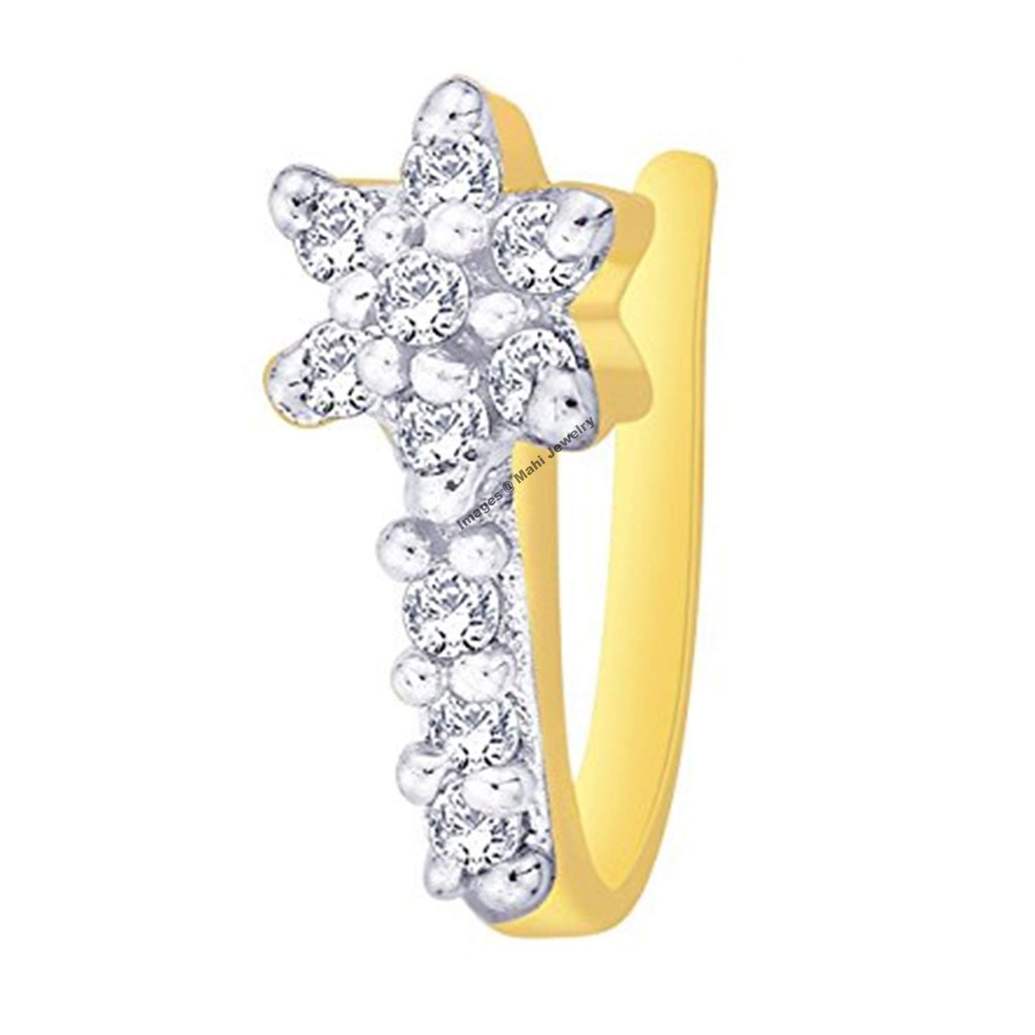 Oviya Floral Nose Pin with Cubic Zirconia for Women and Girls NR1100154G (B072X61RHG) Amazon Price History, Amazon Price Tracker