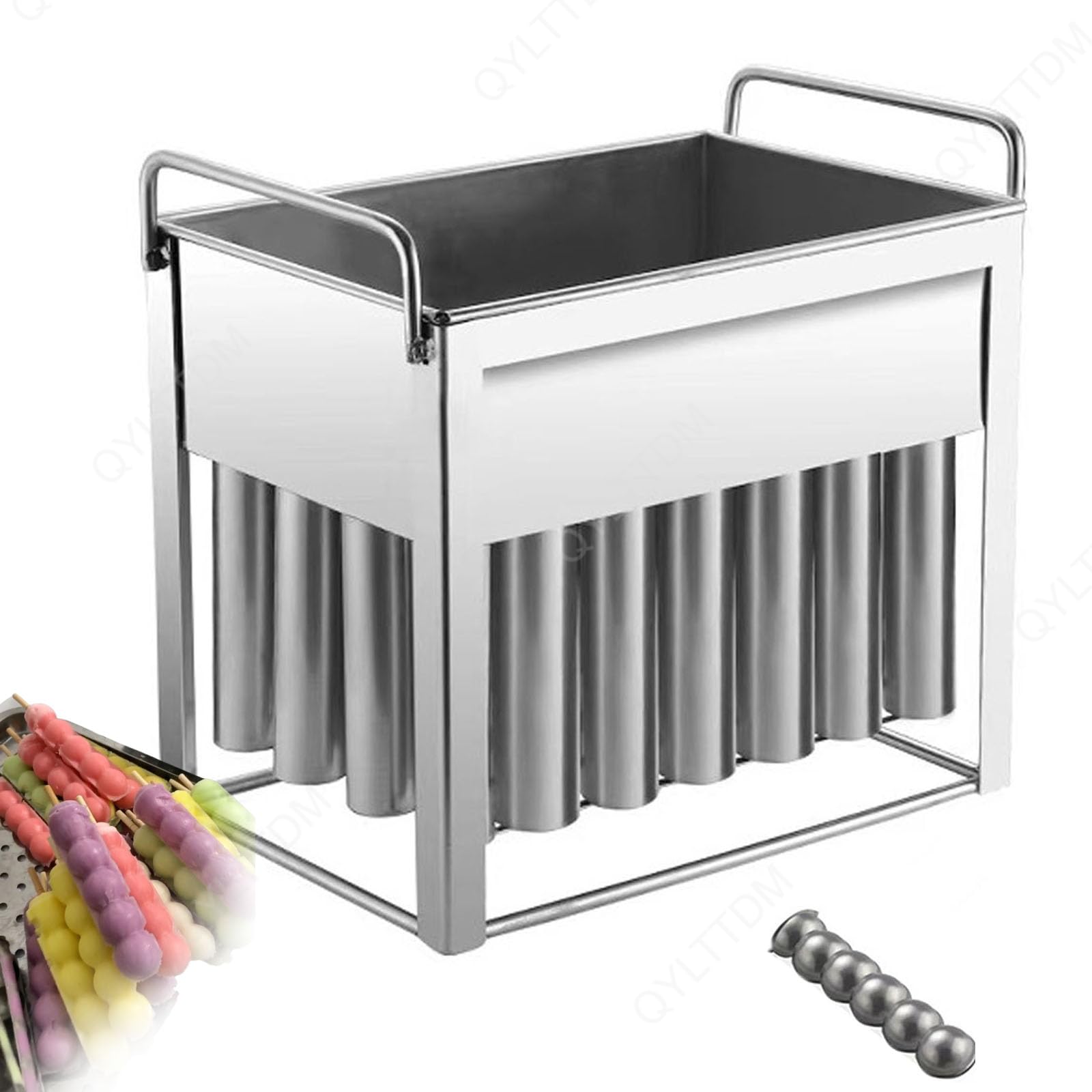 KJZQXYX Ice Cream Moulds, Commercial Popsicle Mold Set, 35 Stainless Steel Popsicle Molds, Reusable Popsicle Mould Ice Lolly Mold Ice Cream Mould