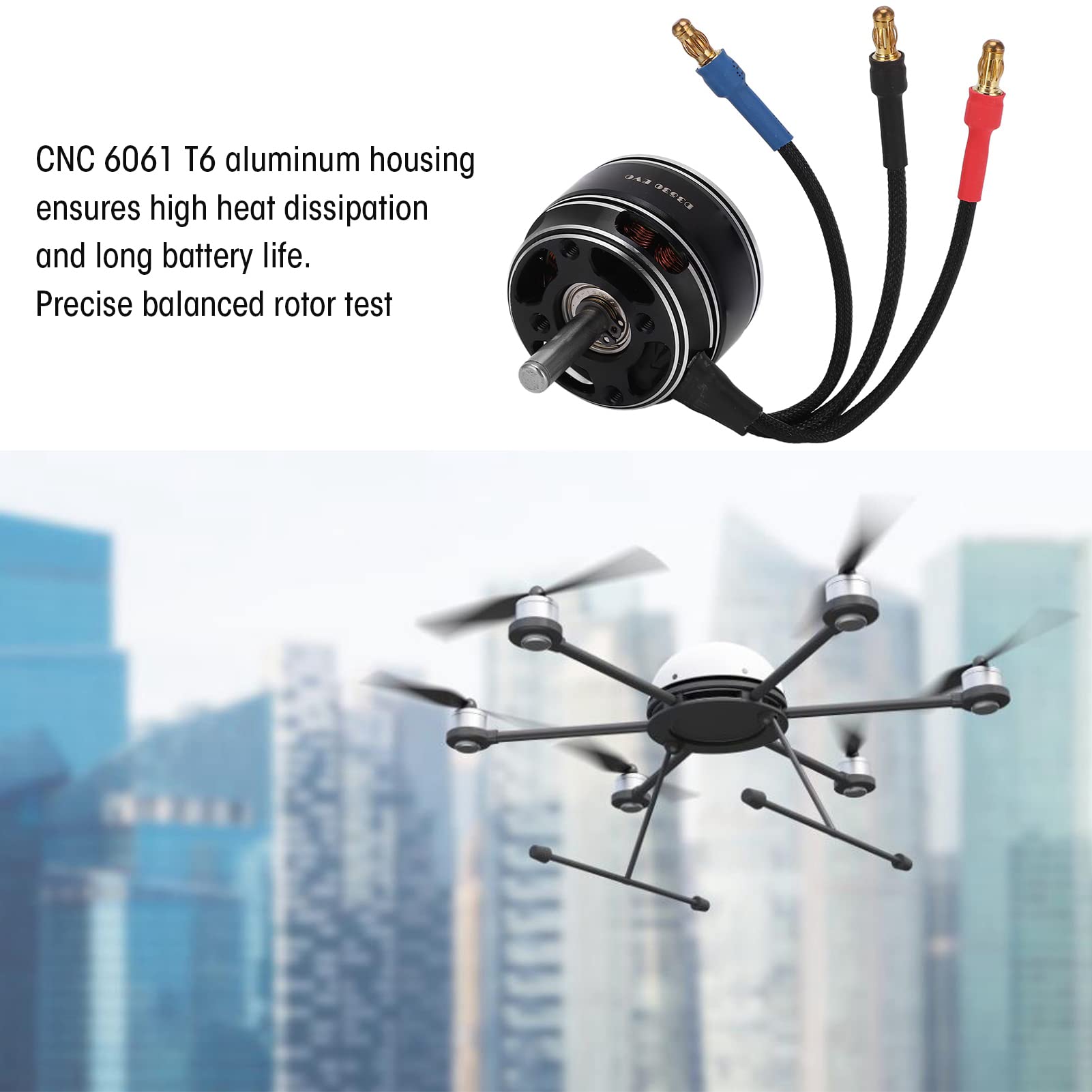 Bürstenloser Motor, Hohe Wärmeableitung 3530 Rc Bürstenloser Motor Fernbedienung Bürstenloser Flugzeugmotor Praktisches UAV-Zubehör(1400KV) Zubehör Für Modellflugzeuge