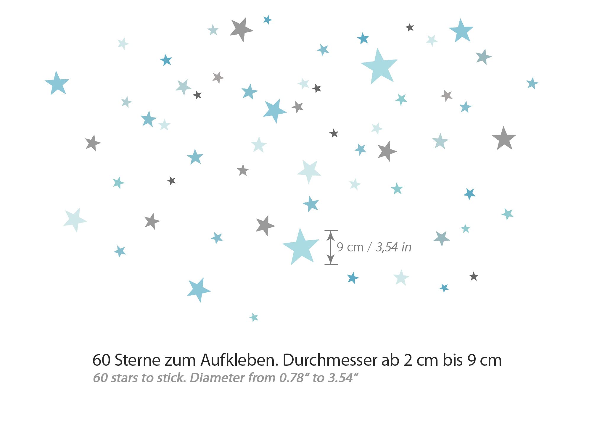 Sticker Design vi presenta Kit di stelle adesive per cameretta dei bambini
