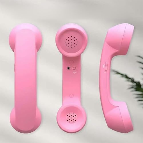 Miniatura 7 de Teléfono retro para, con micrófono y comentario, carga tipo C, teléfono fijo telefónico, para videoconferencias móviles celulares, llamadas,