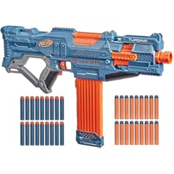 Armad Gear Nerf Elite 2.0 Turbine CS-18, Pistola motorizada, Carriles tácticos, Punto de fijación del Barril, Clip de 18 Dardos, Multicolor, 36 Dardos incluidos