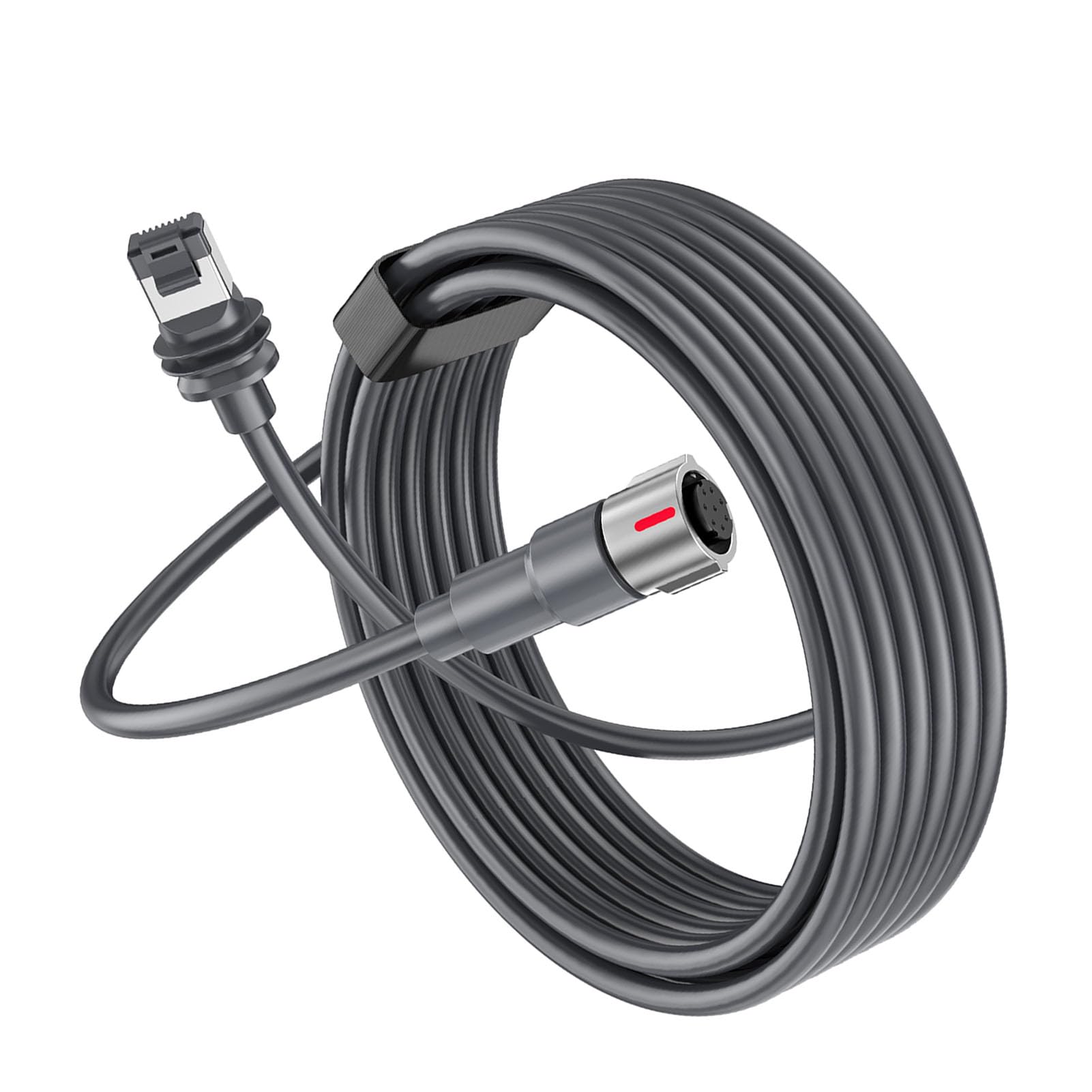 Cavo Adatto per Prestazioni di Terza Generazione, Cavo di Prolunga Sostitutivo per Antenna Parabolica da 10 Piedi 23 AWG, Rame in Gomma Resistente all'acqua IP68, Segnale Stabile,