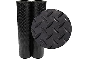 Best-in-Class Black Diamond Plate Rubber Flooring -Resilient and Durable