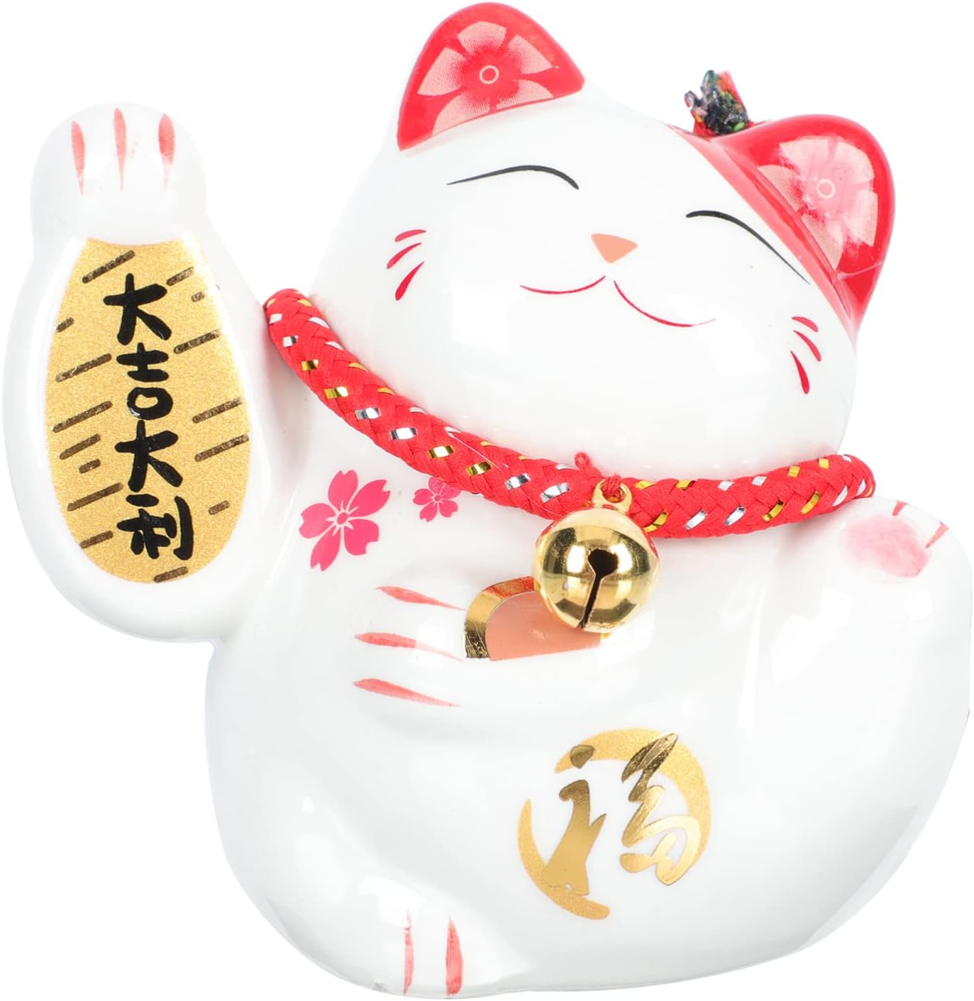 Nuolux 招き猫 子猫 置物 雑貨 かわいい 動物 フィギュア ミニチュア 幸運 庭 置物 セラミック 陶製 おしゃれな置物 Nuolux 招き猫 子猫 置物 雑貨 かわいい 動物 フィギュア ミニチュア 幸運 庭 置物 セラミック 陶製 おしゃれな置物