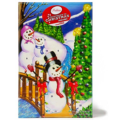 Madelaine Chocolates Christmas By The Creek Countdown Advent Calendar, Filled With (8 Oz - 226 G) Solid Premium Milk Chocolate Presents (1 Pack) #TOP4