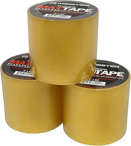 Meister cinta premium para colchonetas de lucha y ejercicio - transparente