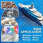 Fiberglass Repair Kit, 100ml White Gel Coat Repair Kit for Boats, Marine Fiberglass Resin Kit for Fixing Holes, Chips, Cracks in Boats, Yacht, Surfboard, Acrylic, Porcelain, Ceramic, Fiberglass Filler - Image 5