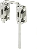Prime-Line U 9847 Patio Sliding Door Loop Lock - 2-1/8" Hardened Steel Bar, Diecast Chrome Base for Child-Safe Home Security