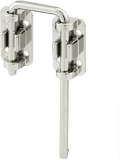 Prime-Line U 9847 Patio Sliding Door Loop Lock - 2-1/8" Hardened Steel Bar, Diecast Chrome Base for Child-Safe Home Security