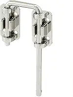 PRIME-LINE Defender Security, Bloqueio de porta deslizante – Aumente a segurança da casa, segurança adicional segura para crianças, barra de aço endurecido de 6,35 cm com base de fundição, cromado