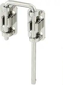 PRIME-LINE Defender Security, Bloqueio de porta deslizante – Aumente a segurança da casa, segurança adicional segura para crianças, barra de aço endurecido de 6,35 cm com base de fundição, cromado