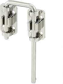 PRIME-LINE Defender Security, Bloqueio de porta deslizante – Aumente a segurança da casa, segurança adicional segura para crianças, barra de aço endurecido de 6,35 cm com base de fundição, cromado