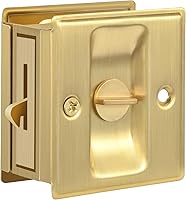 Vista 20 de HOMOTEK Cerradura de puerta corrediza de privacidad con tirador. Reemplaza los herrajes viejos o dañados de las cerraduras de puerta de bolsillo