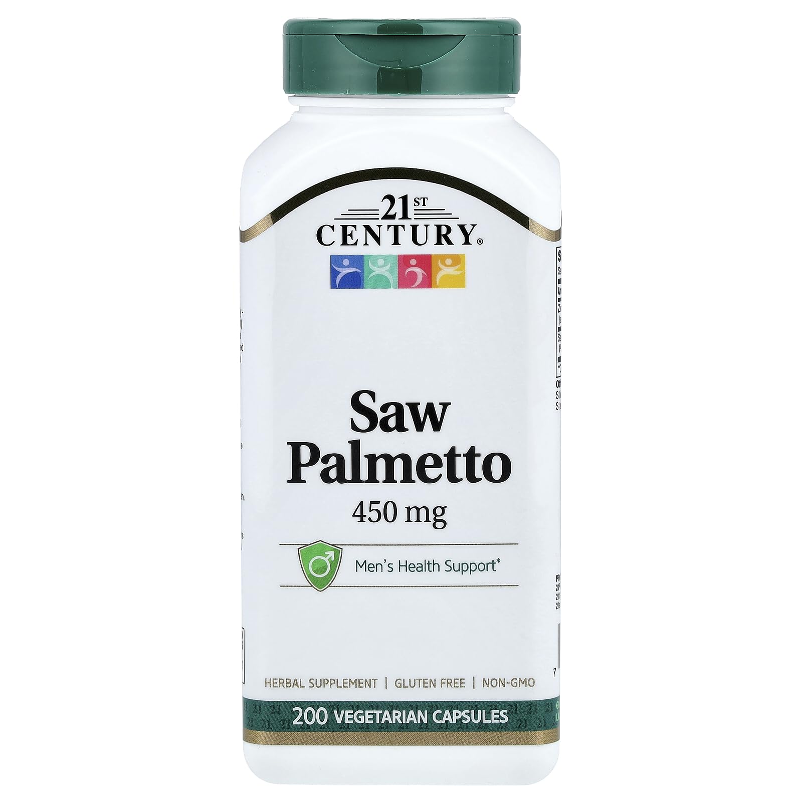 21st Century Saw Palmetto, 450 mg, 200 Vegetarian Capsules