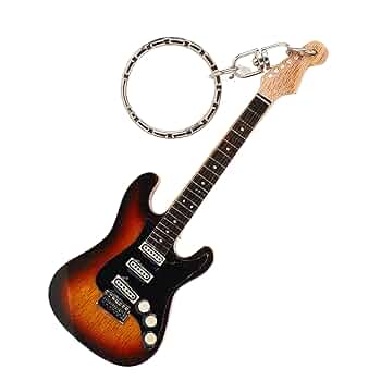 Amazon.co.jp: [MXGZ] ギターキーホルダー ギターキーリング