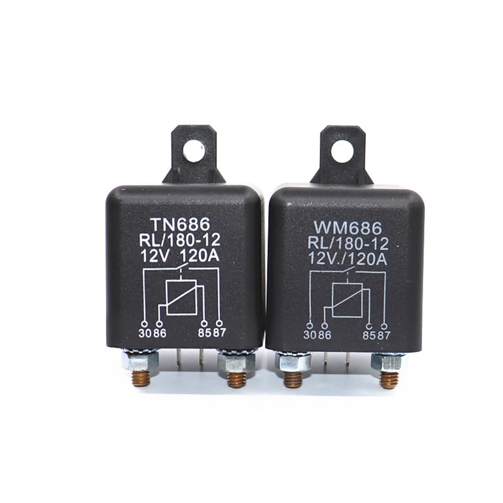 Przekaźnik motoryzacyjny silnik ciężarówka samochód 24V/12V 200A/100A/120A przekaźnik modułowy typu ciągłego 1 sztuk (12V1.8W120A)
