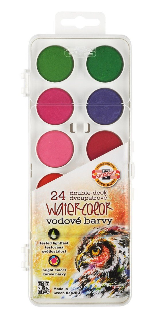 KOH-I-NOOR Double Deck Watercolours White, Multicoloured