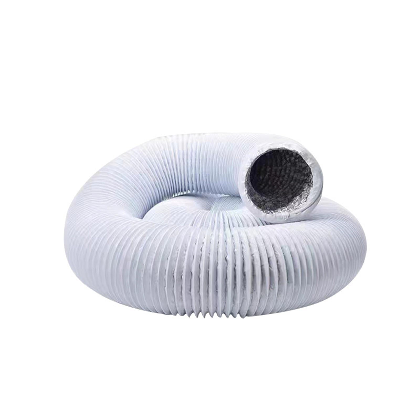 Elastyczny Wąż Powietrza O Długości 19,68 Stopy, Odpowietrznik Z PVC | I Aluminium Do Namiotu HVAC Suszarką(White,16 Inch)