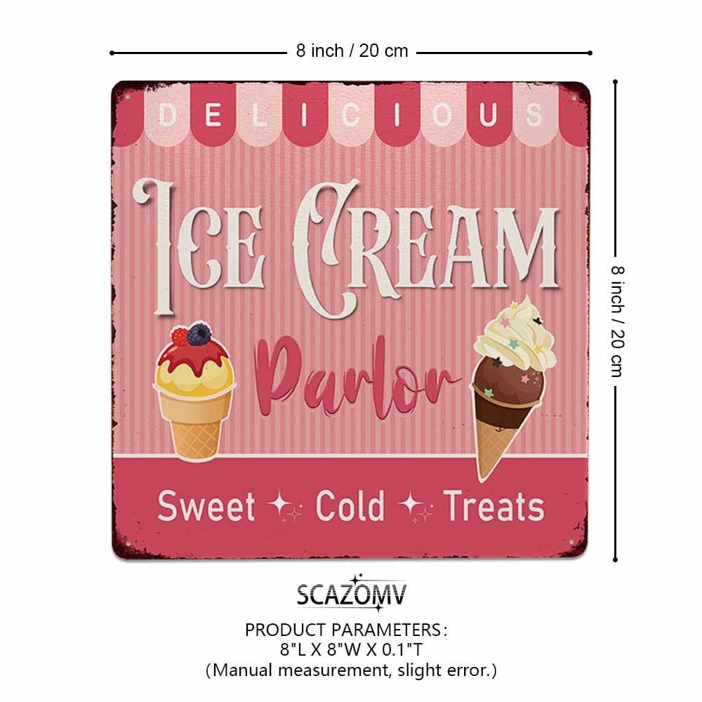 Amazon.co.jp: アイスクリームパーラー Sweet Cold Treats メタル