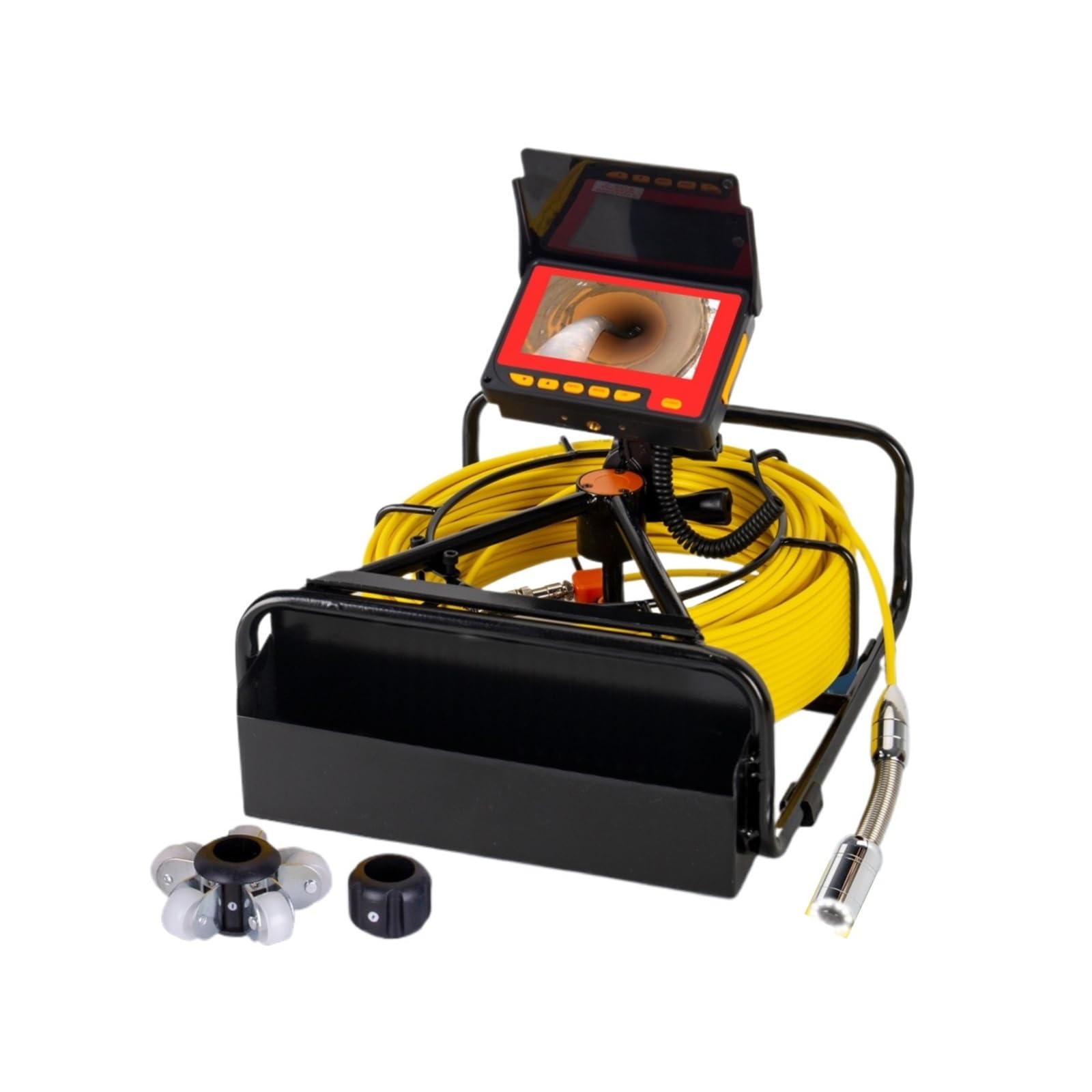 YNIYUJKL Drain Inspection Camera 23Mm Pipe Inspection Camera Sewer Drain Industrial Endoscope 8500Mha 10/20/30/50M,16gb Dvr-20m