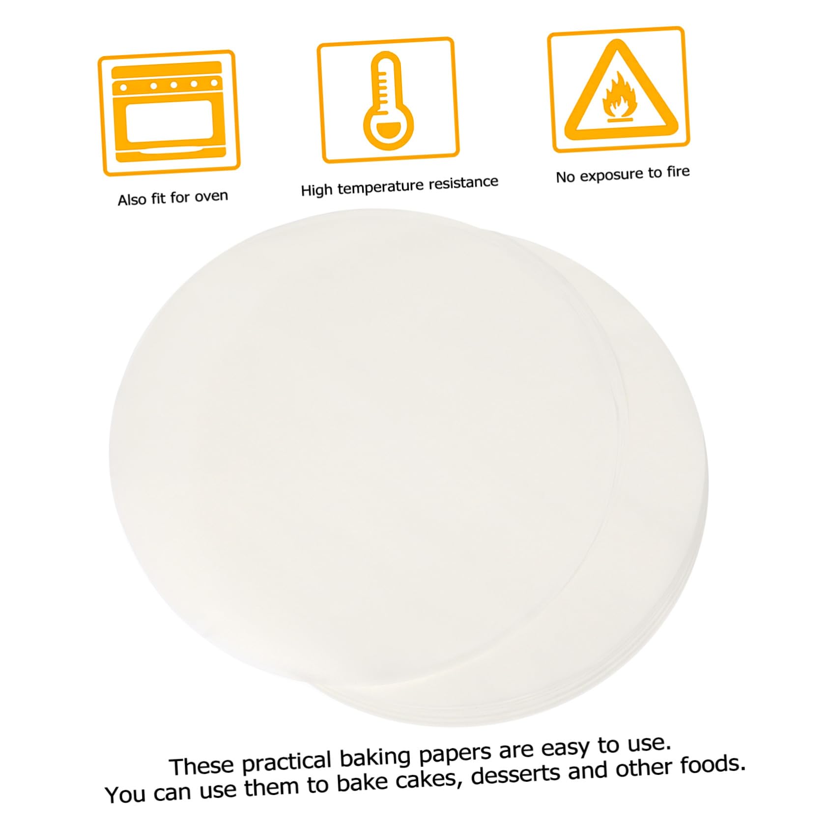 Papel para Hornear Antiadherente para Cocina y Repostería, 500 Hojas de Papel Aceite, Ecológico y Cómodo