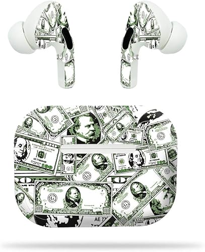 MightySkins - Compatible con Apple Airpods Pro  Phat Cash  Funda protectora de vinilo duradera y única  Fácil de aplicar, quitar y cambiar de