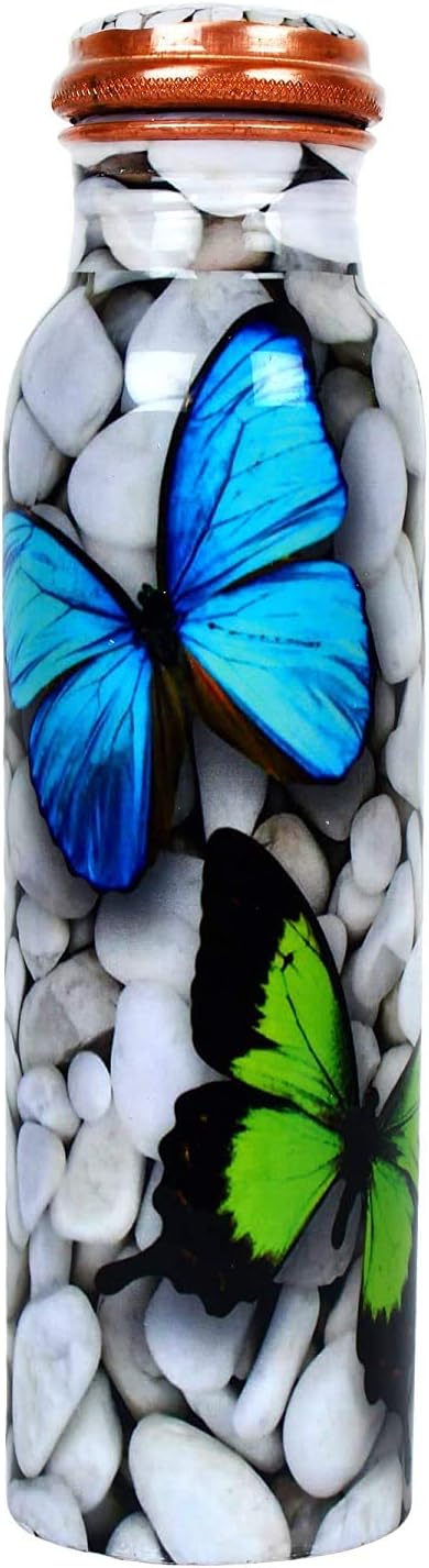 SUPRIMO Copper Water Bottle, Set of 1, 1000 ml, Multicolour