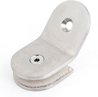 Aexit Kitchen Angled Home Hardware Aluminum Alloy 10mm Thickness Glass Clips Shoer Clamp Model:22as510qo662