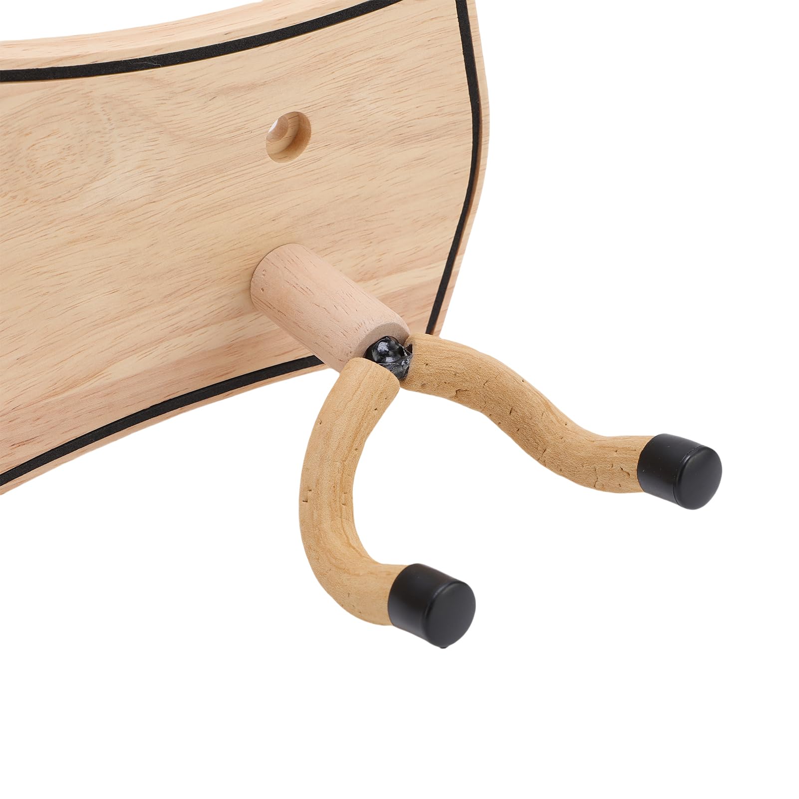 Soporte de Pared para Guitarra con Gancho Giratorio, Elegante Colgador de Guitarra de Madera de Pino para Decoración del Hogar, Estudio y Oficina