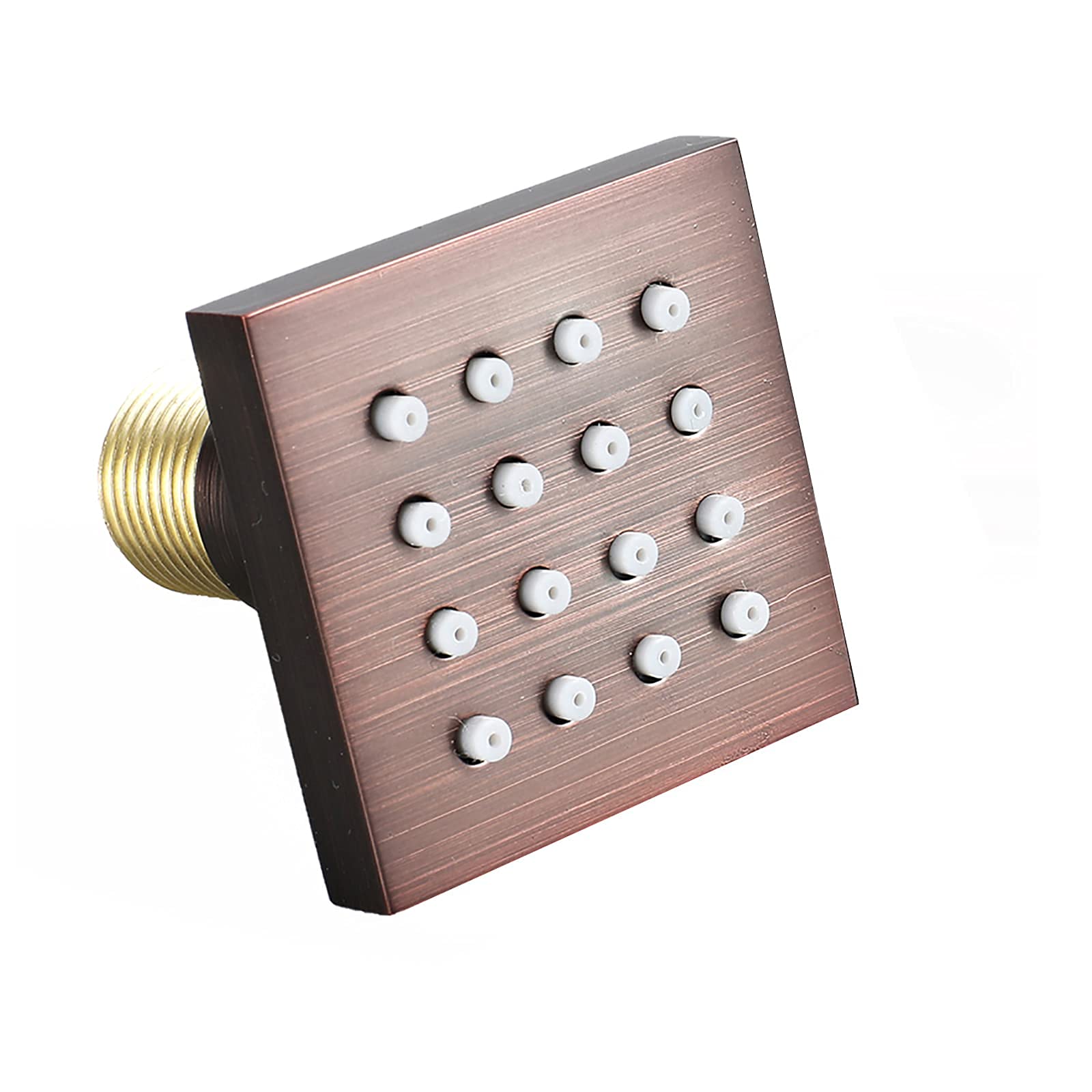 Grifo de baño de latón con chorro de 2 pulgadas, accesorios de montaje en pared, chorros laterales de ducha ajustables para spa, 5 unidades (1 unidad)
