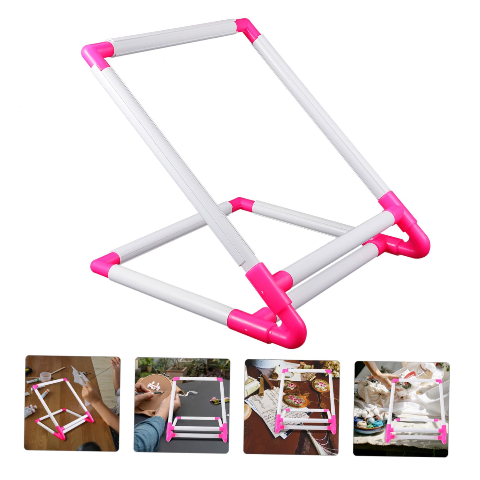 SEWACC Bastidor De Bordar y Bastidor De Punto De Cruz Plástico Pequeño, Para Manualidades, Herramienta De Costura Clip, Adecuado Para Amantes Del Bordado Sala y Dormitorio, Uso Prolongado y Práctico