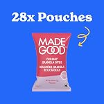 MadeGood Strawberry Granola Morsures, 28 Compte (0.85oz Chaque) Snacks biologiques et délicieux