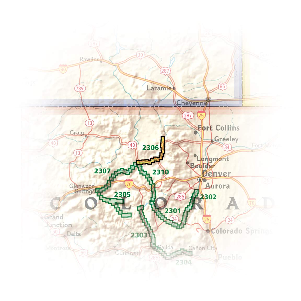 Colorado River, Headwaters To Kremmling Map