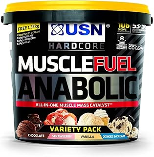 Sponsored Ad – USN Muscle Fuel Anabolic Variety Protein Shake 5.3KG: Workout Boosting All in One Muscle Gain Protein Powder