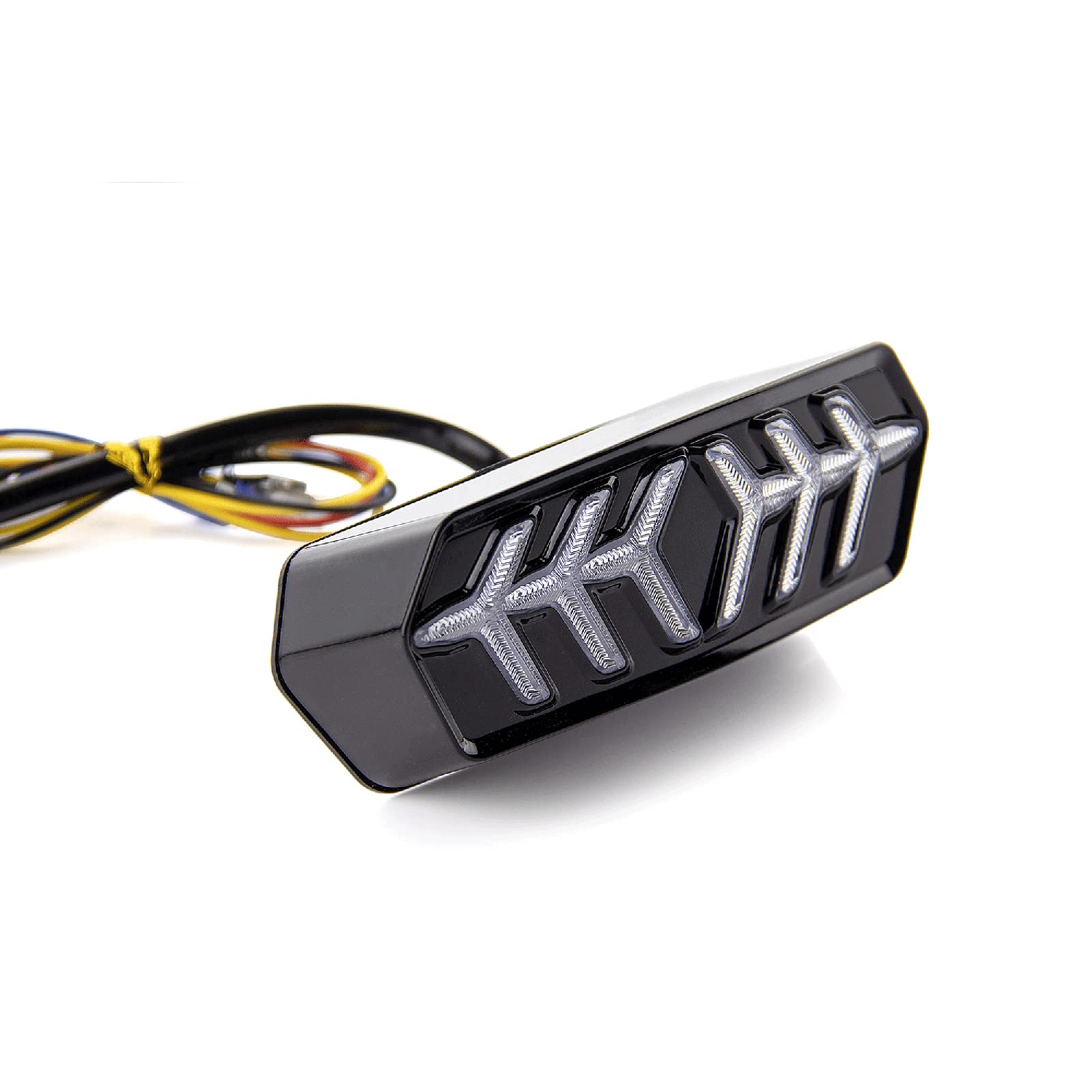 UBERSWEETUBERSWEET® Motorcycle L-ED Tail Light BrakeTurn Signal Indicator Lamp Fish Bone Shape repla ent for MSX125 CBR650F CTX700 CTX700N YG-125