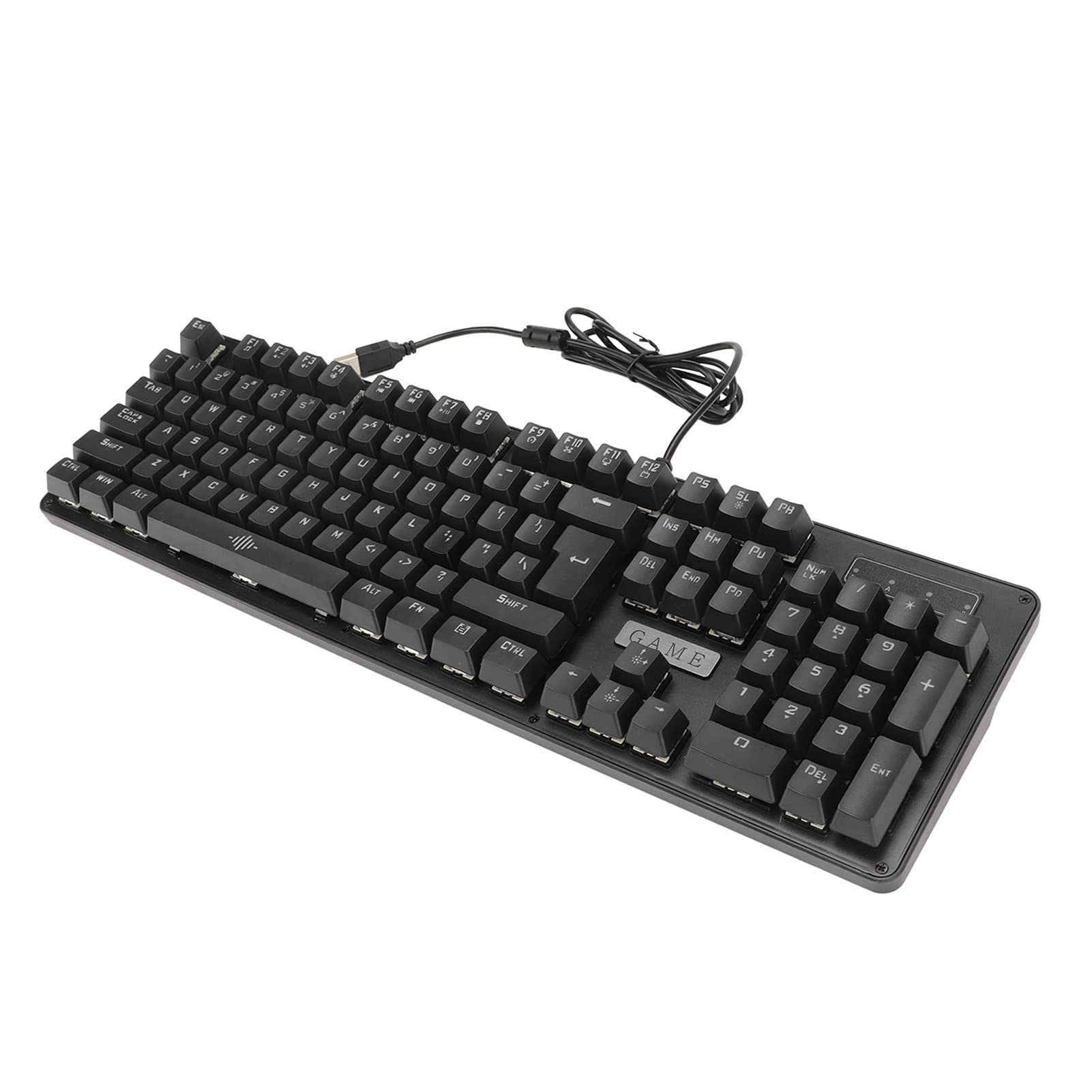 POENVFPO Tastiera di Gioco Meccanica RGB, 104 Tasti Ad Interruttore ABS per Accessori PC - For Gamer, Programmatore, Ufficio