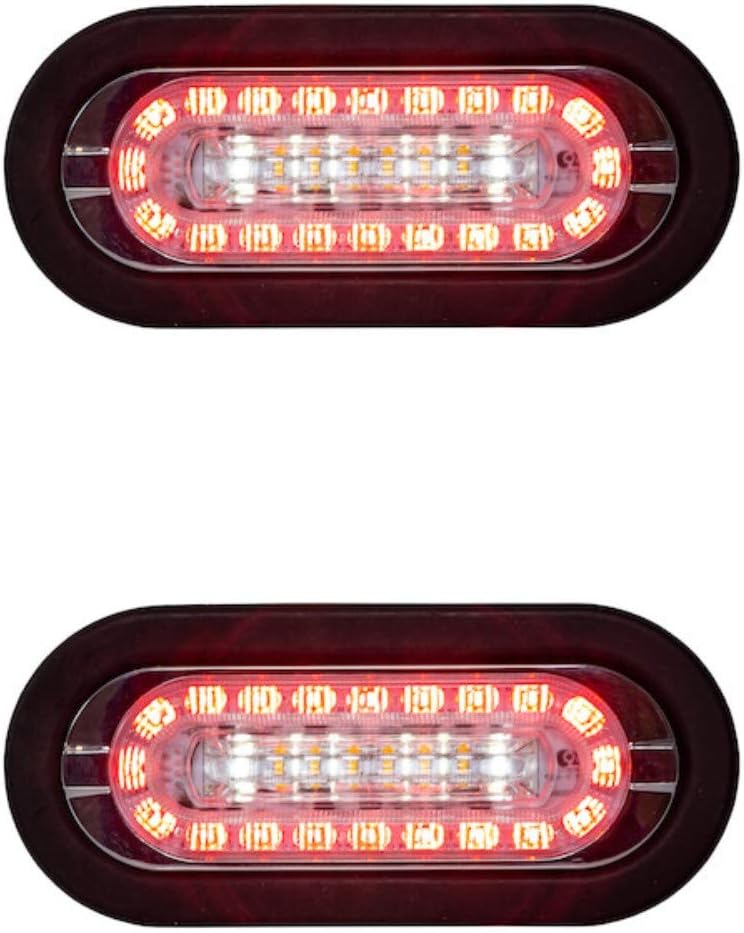 Combination 6 INCH LED Stop/Turn/Tail, Backup, and Strobe Light for Tow Truck, Wrecker, Emergency L8