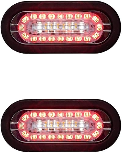 Combinación de luz LED de parada/giro/cola de 6 pulgadas, respaldo y luz estroboscópica para grúa, camión de auxilio, emergencia L8
