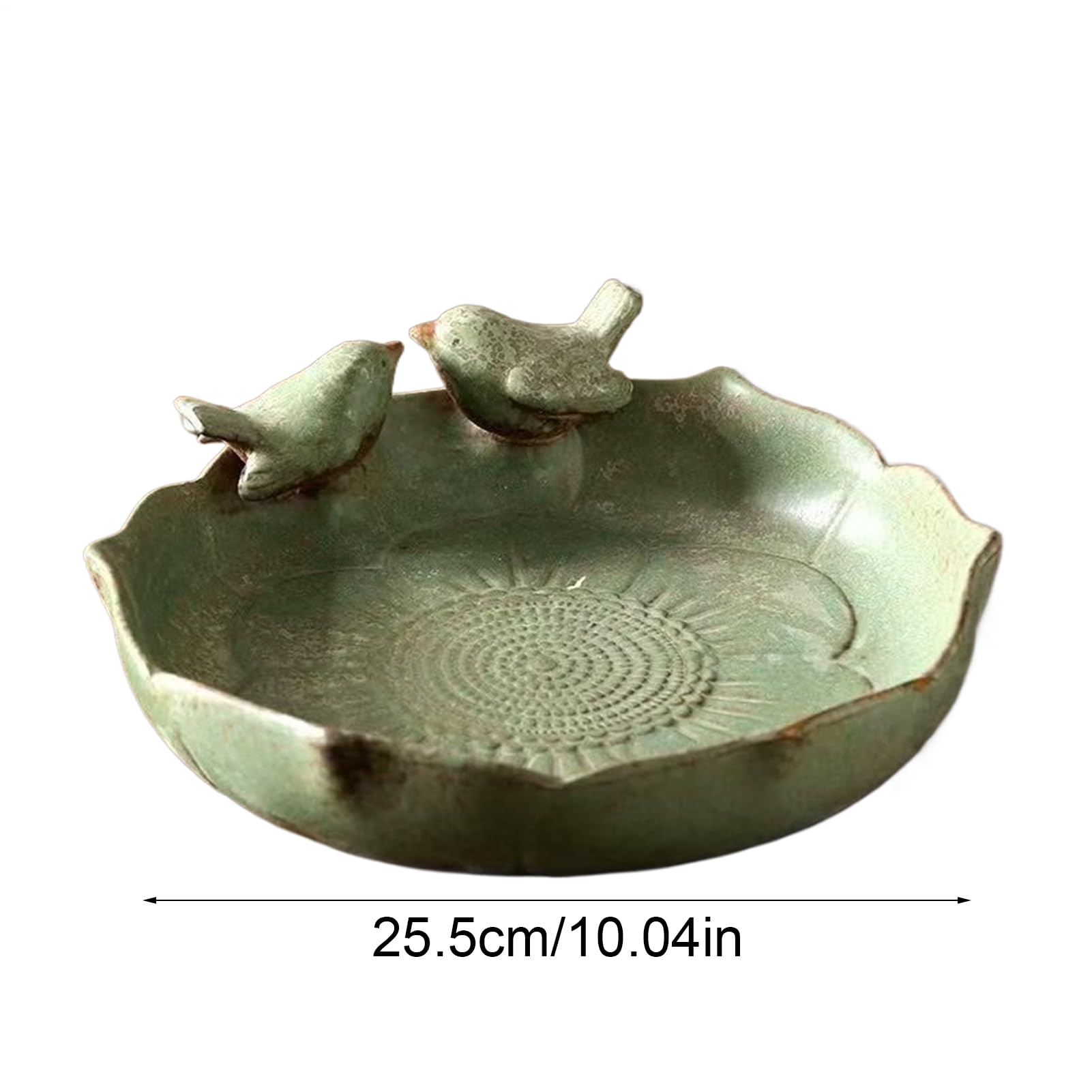 Ceramiczne wanienki dla ptaków na zewnątrz,Ceramiczne wanienki dla ptaków | Miska do karmienia ptaków Pulpit, Pokład, Balkon, Trawnik, Ogród
