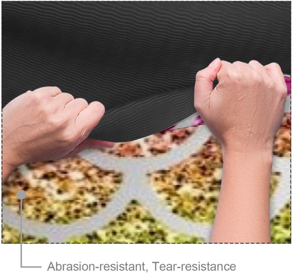 Lenergy Pilates Mat Rainbow Mermaid Scales 01 Yoga Mat Eco Friendly Exercise Mat Non Slip Gym Mat Thick Fitness Mat Workout Mat with Carry Bag 32x72 in : Sports & Outdoors