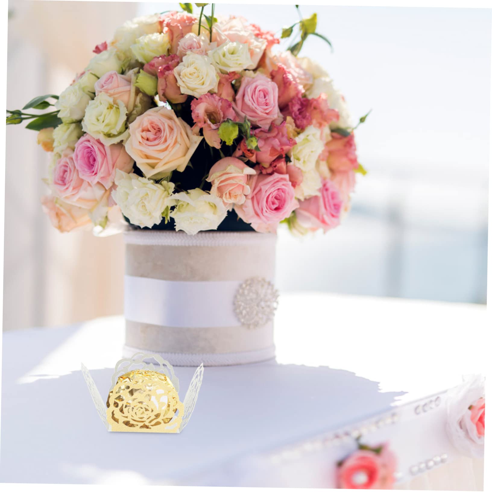 Cabilock 200piezas Tazas para Dulces De Boda Envoltorios De Chocolate Diseño para Fiestas y Celebraciones